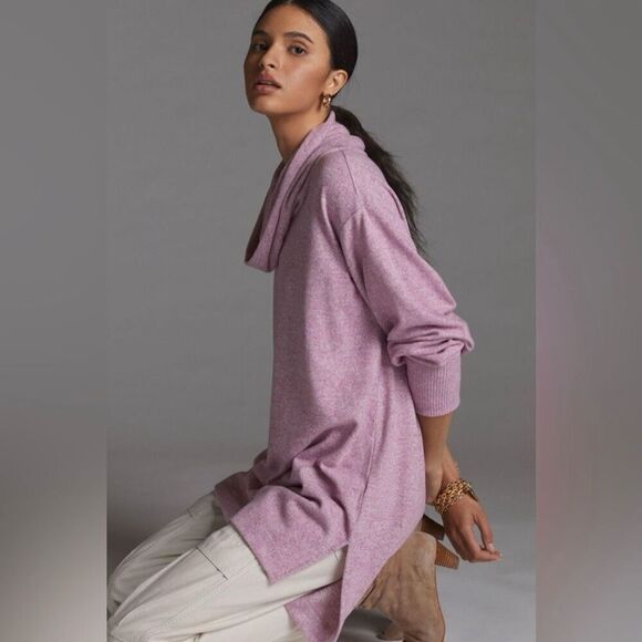 Anthropology Maeve cowl neck tunic sweater XS - Picture 2 of 8